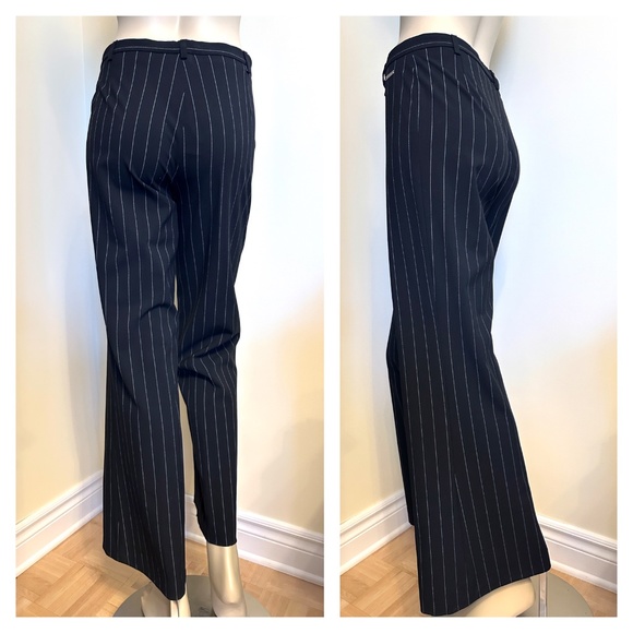 ELLE black pinstriped pants - Picture 3 of 11
